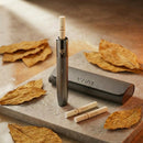 Kit Nuvia Grey powered by FUYL com dispositivo grafite, case grafite em couro e refil Virginia Tobacco